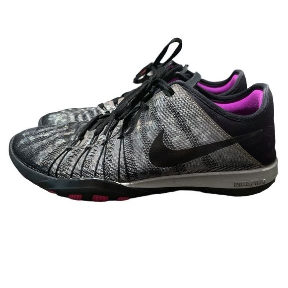 Nike Free TR 6 Training Shoes - Metallic Silver/Violet - Picture 3 of 8
